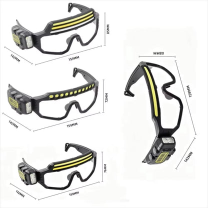 COB LED Glasses Headlight