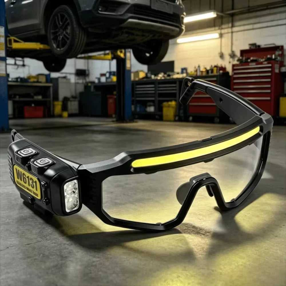 COB LED Glasses Headlight
